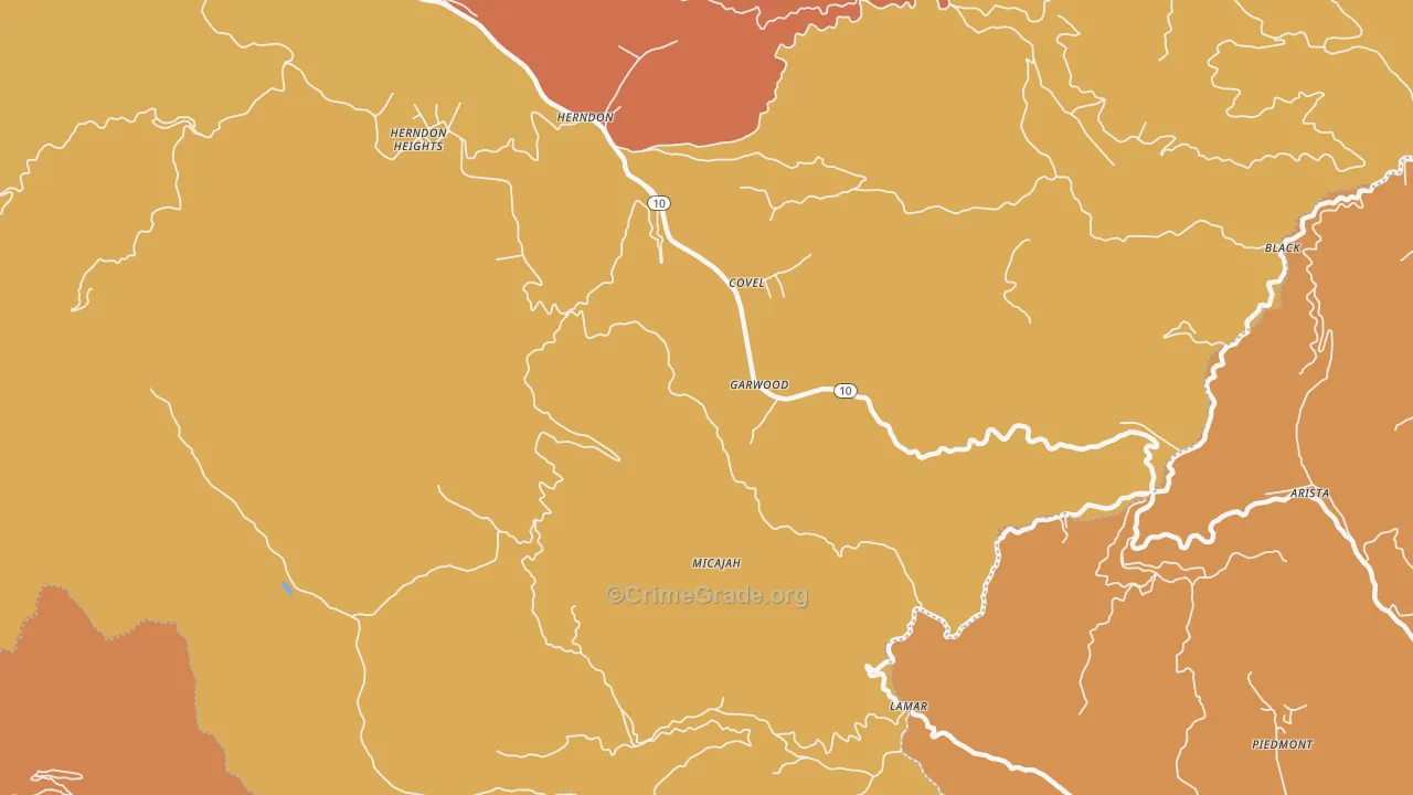 Garwood, WV Map of Vandalism Rates
