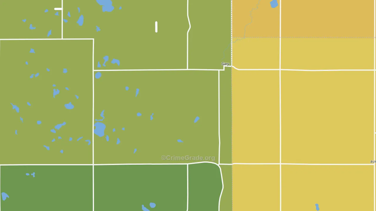 Gary, SD Map of Vandalism Rates