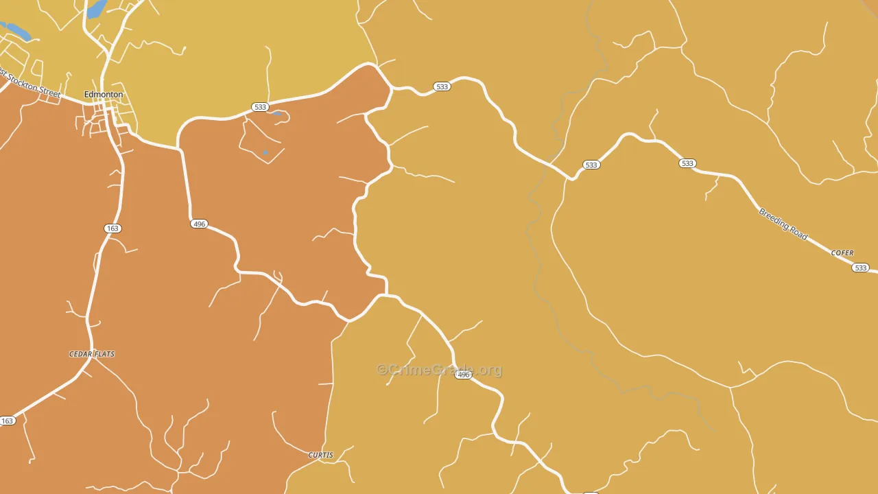 Gascon, KY Map of Vandalism Rates