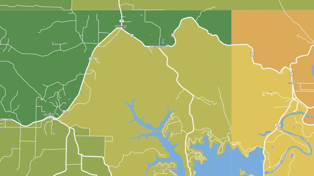 Gateway, AR Map of Vandalism Rates