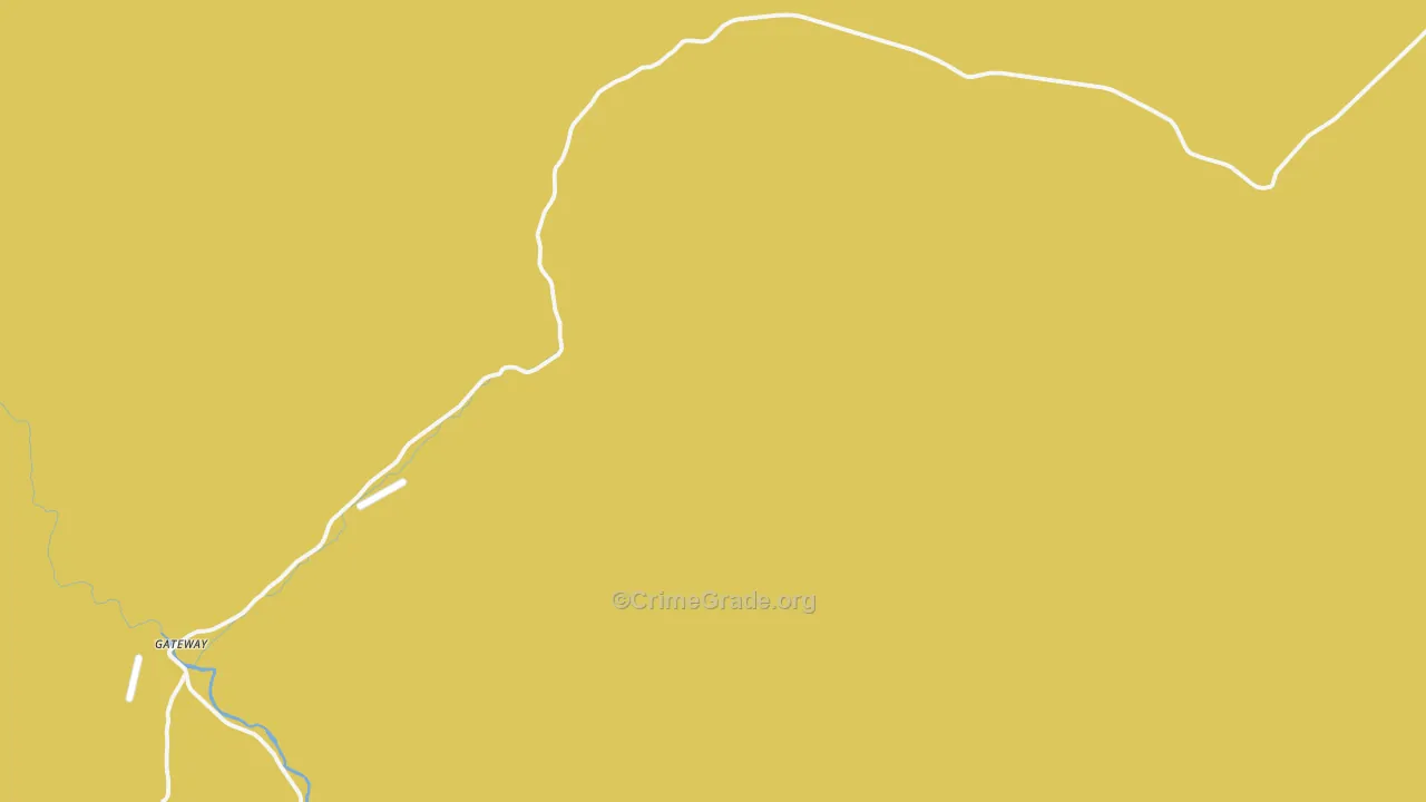 Gateway, CO Map of Vandalism Rates