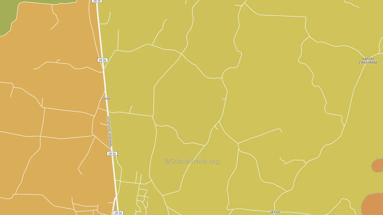 Gath, TN Map of Vandalism Rates