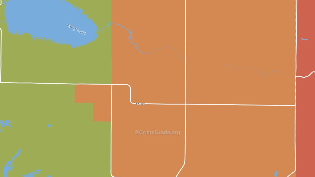 Gatzke, MN Map of Vandalism Rates