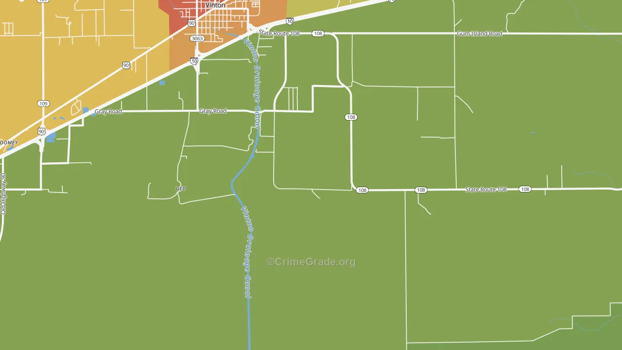 Ged, LA Map of Vandalism Rates