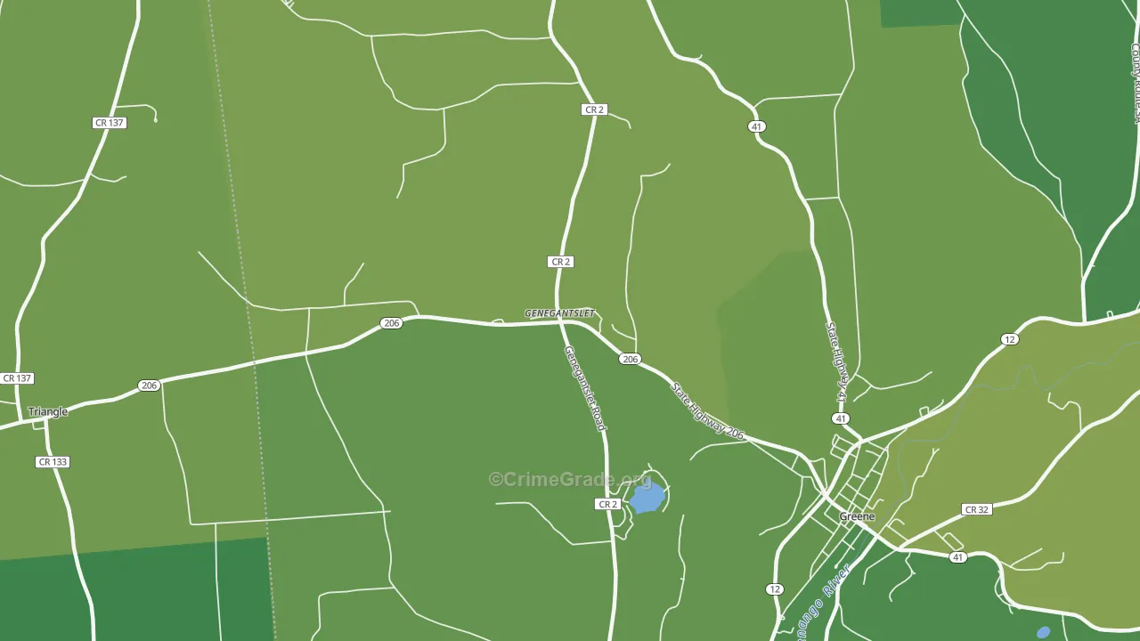 Genegantslet, NY Map of Vandalism Rates