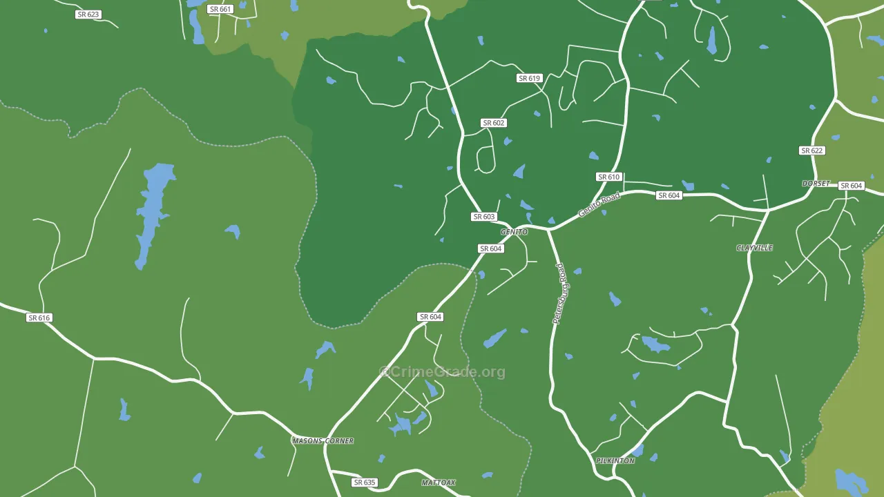 Genito, VA Map of Vandalism Rates