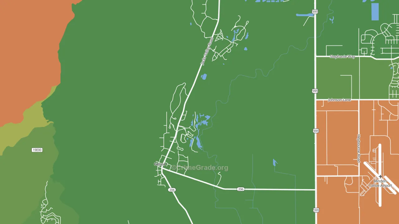 Genoa, NV Map of Vandalism Rates