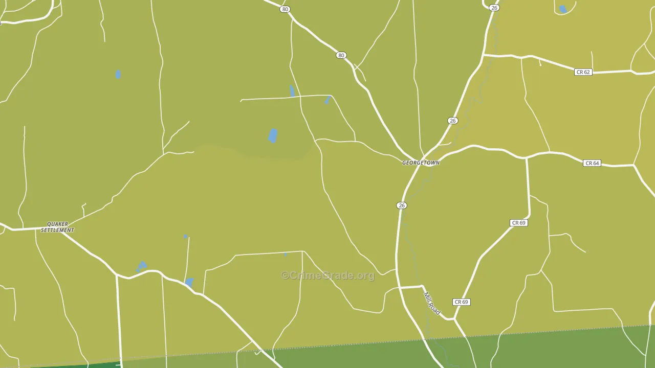 Georgetown, NY Map of Vandalism Rates