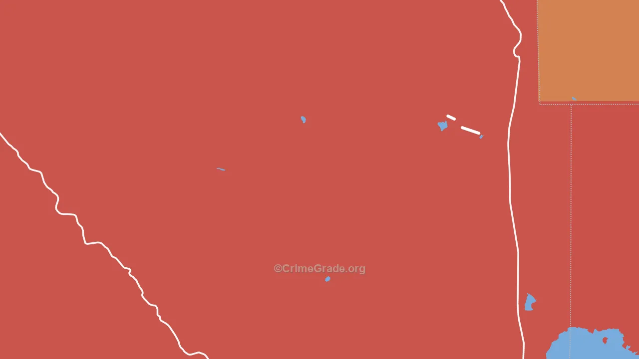 Gerlach, NV Map of Vandalism Rates