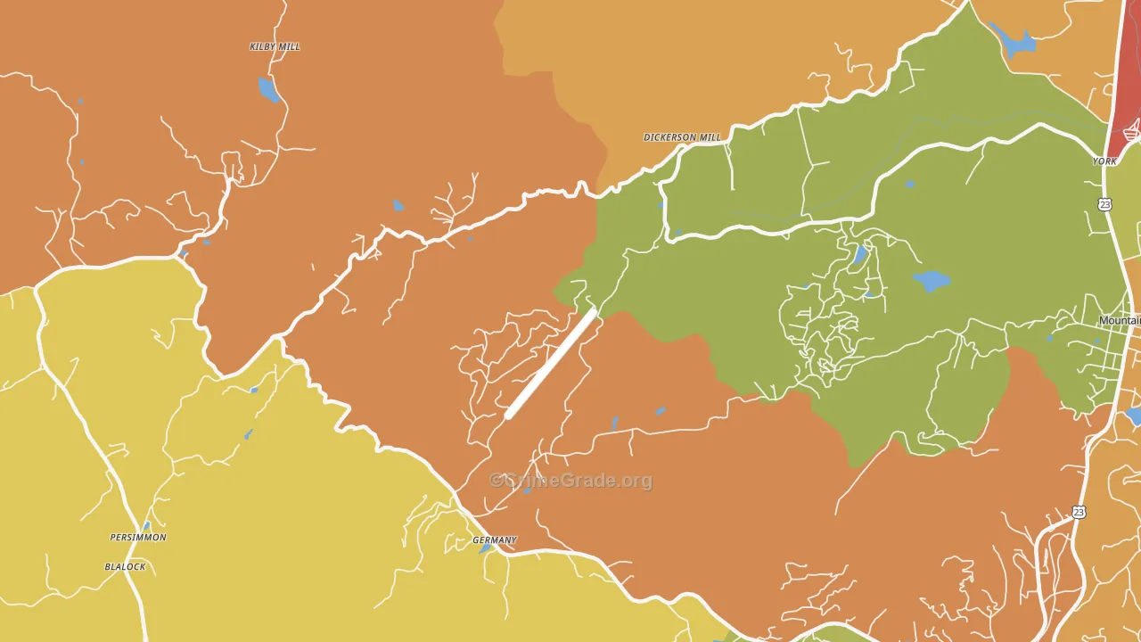 Germany, GA Map of Vandalism Rates