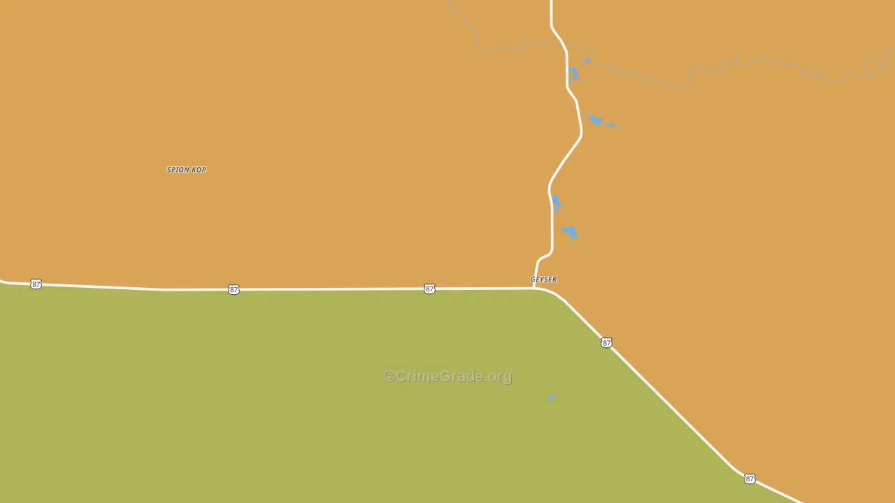 Geyser, MT Map of Vandalism Rates