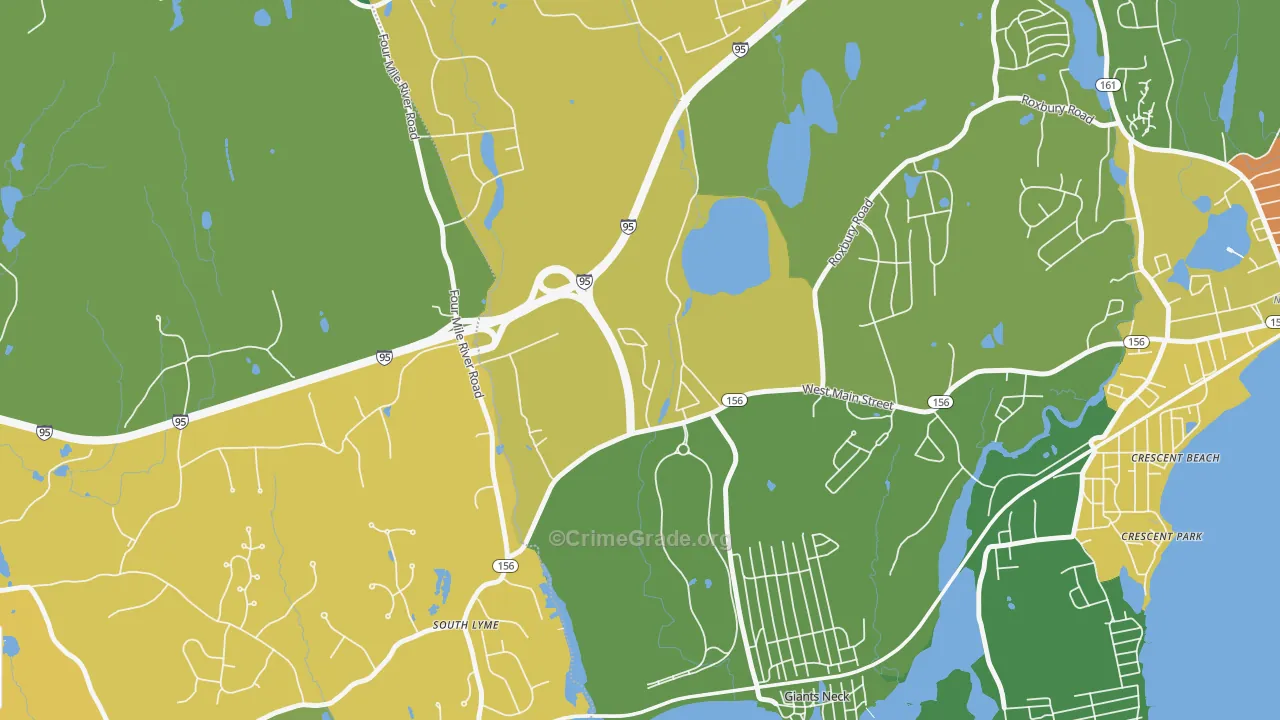 Giants Neck, CT Map of Vandalism Rates