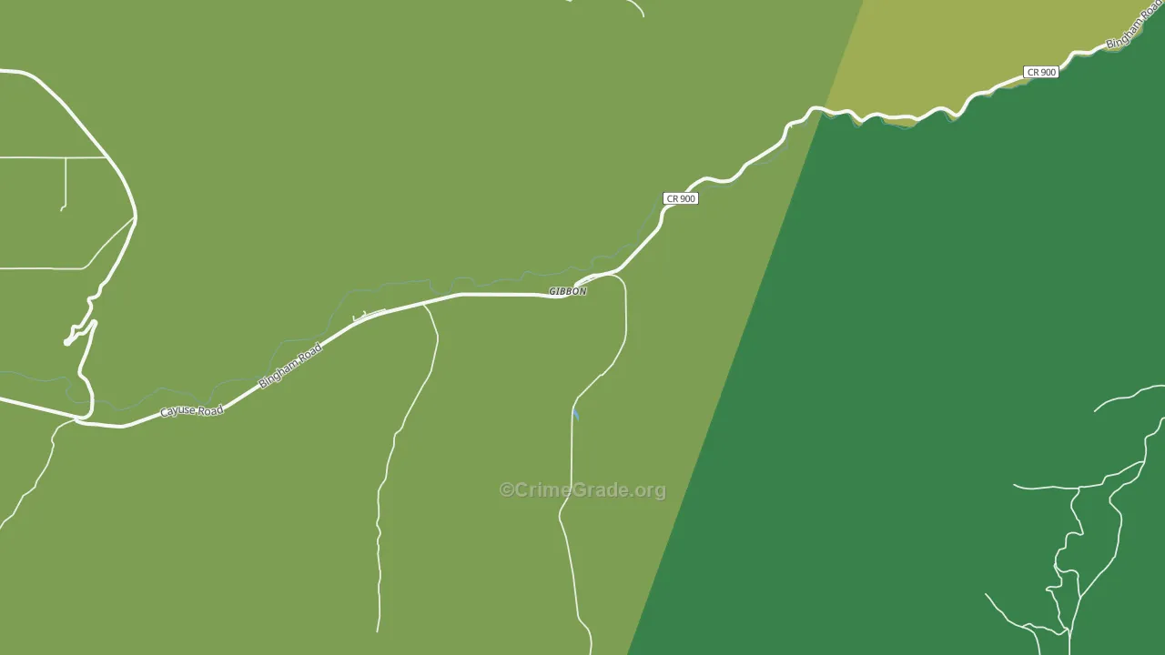 Gibbon, OR Map of Vandalism Rates