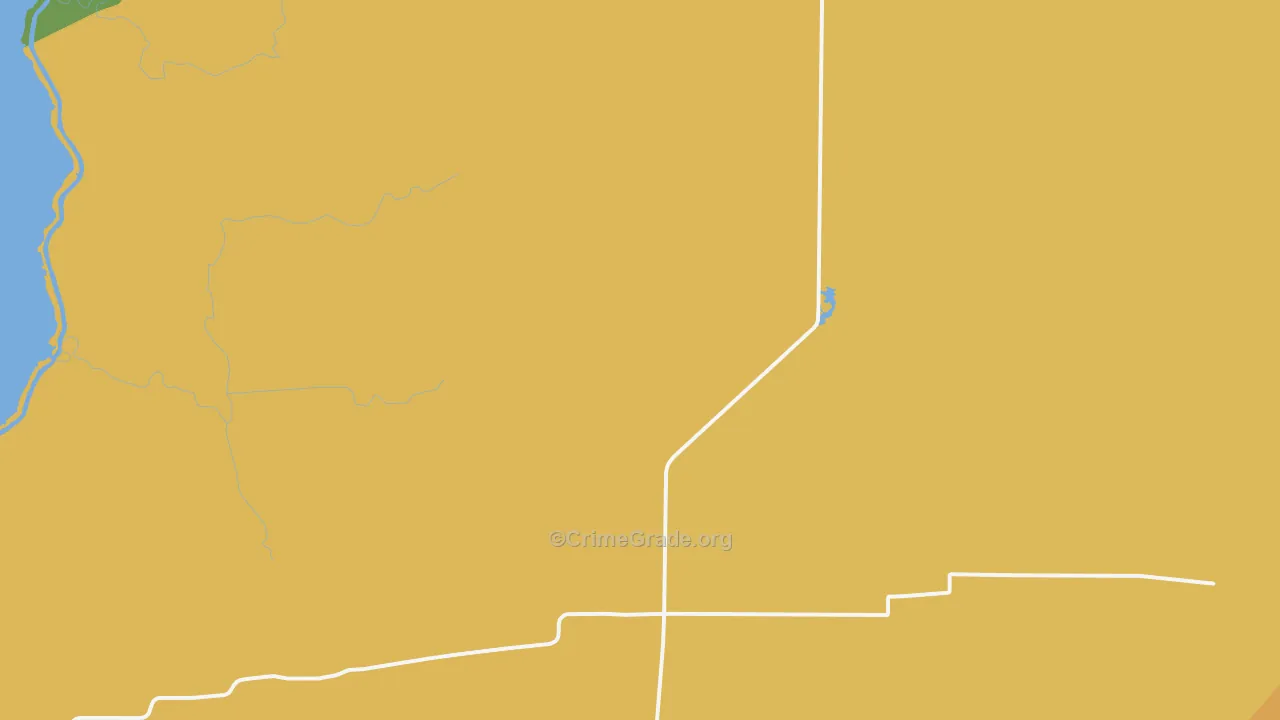 Gibbstown, LA Map of Vandalism Rates