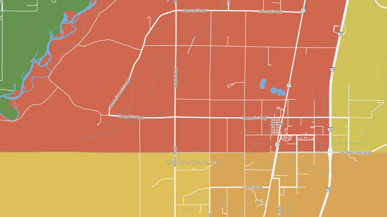 Gibson, ID Map of Vandalism Rates