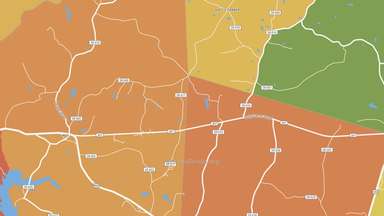 Gills, VA Map of Vandalism Rates