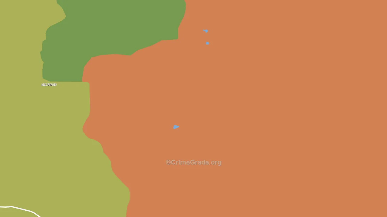 Giltedge, MT Map of Vandalism Rates
