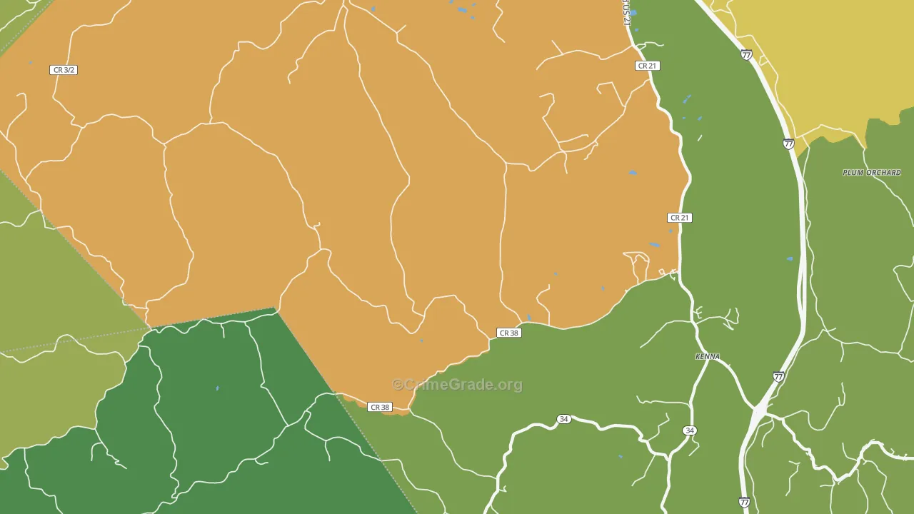 Given, WV Map of Vandalism Rates