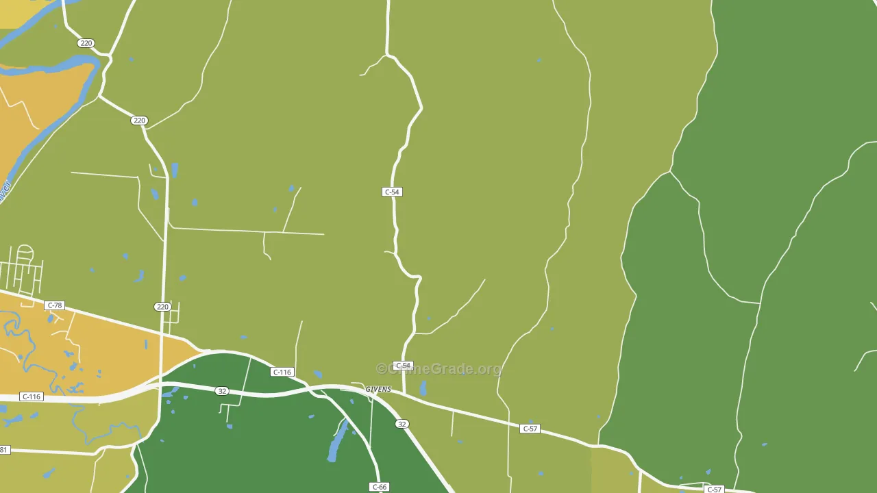 Givens, OH Map of Vandalism Rates