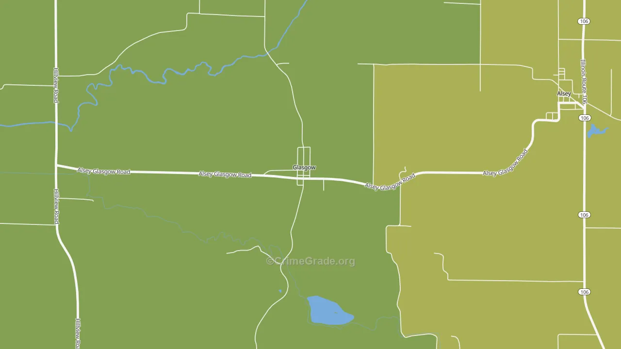 Glasgow, IL Map of Vandalism Rates