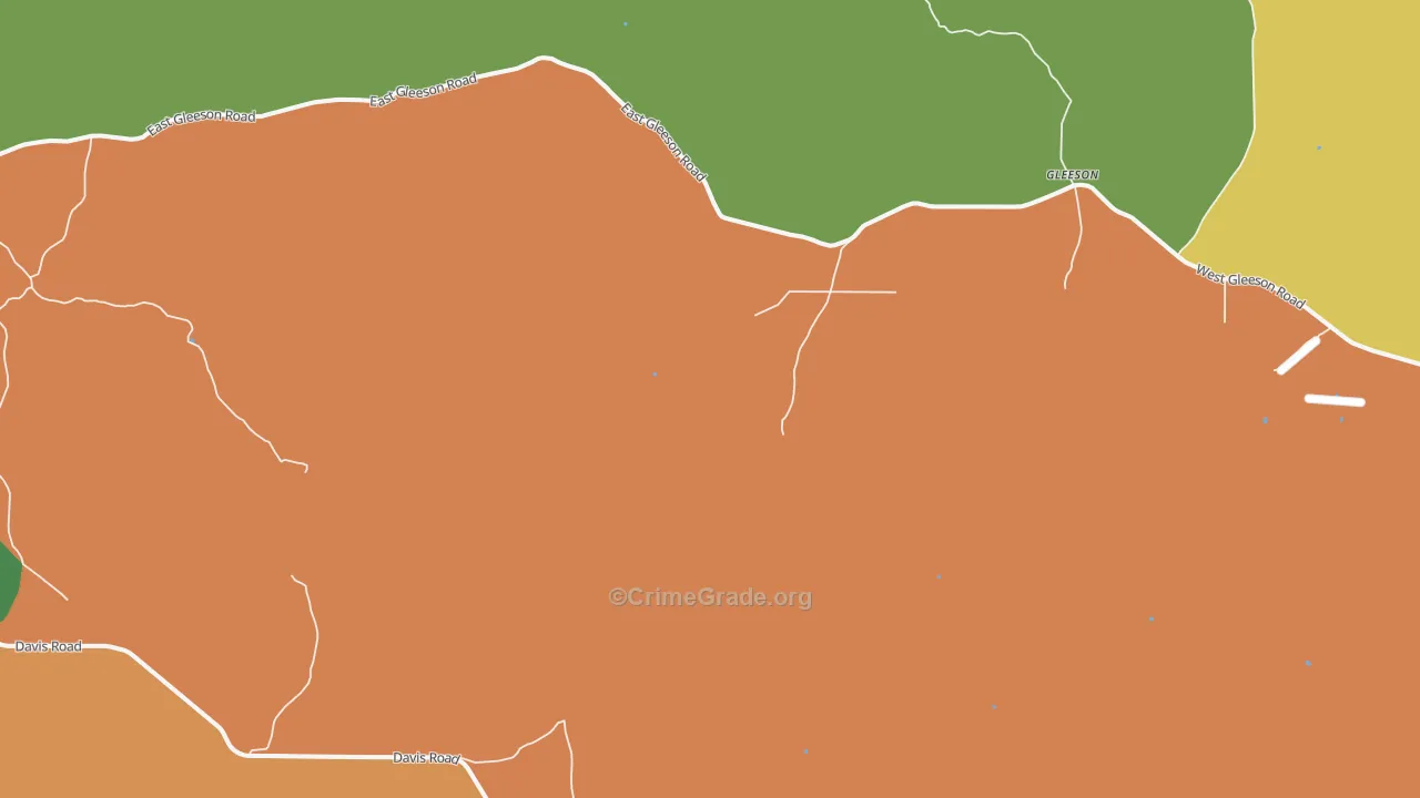 Gleeson, AZ Map of Vandalism Rates
