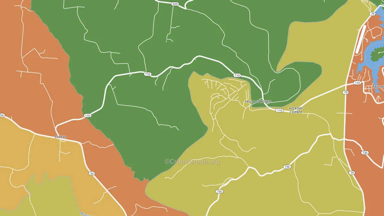 Glen Dean, KY Map of Vandalism Rates