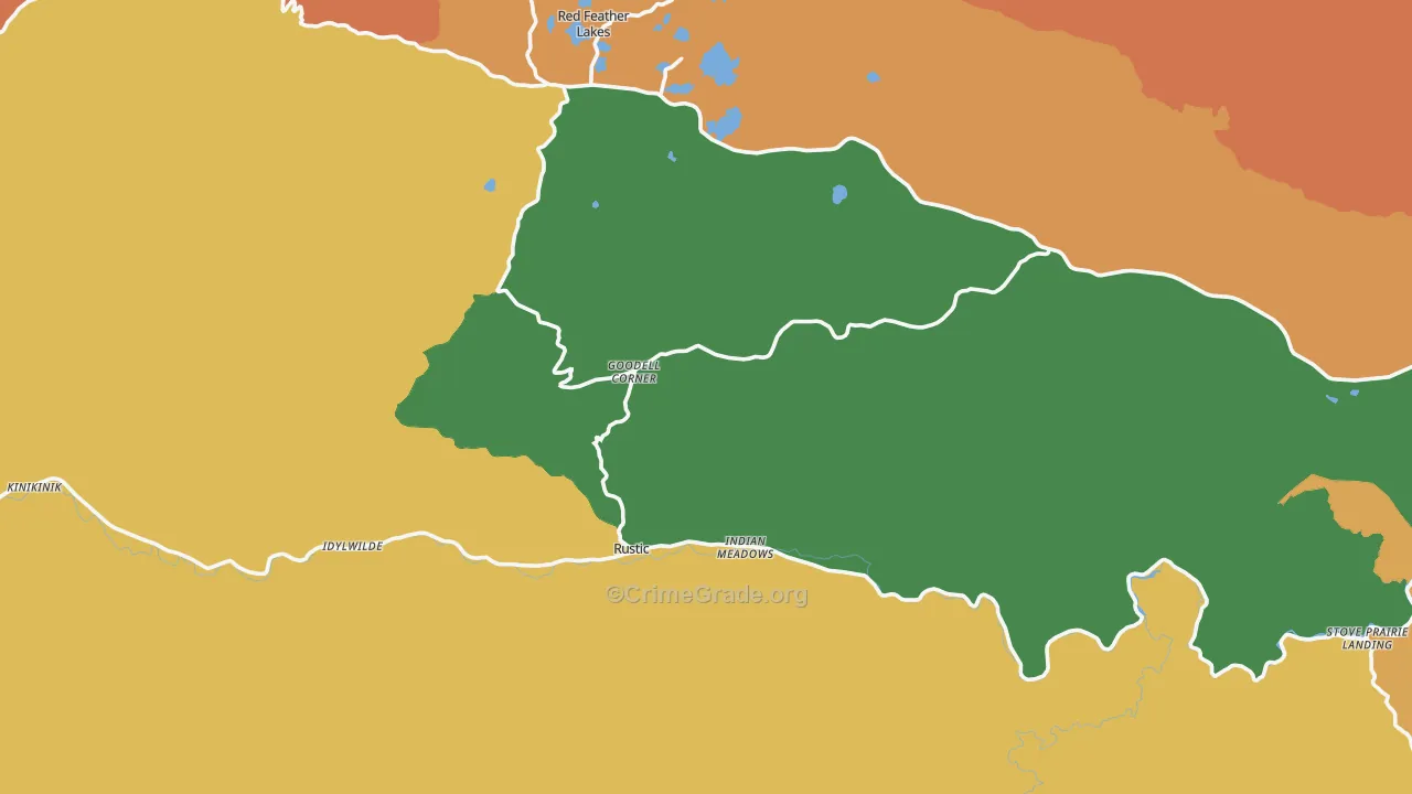 Glen Echo, CO Map of Vandalism Rates