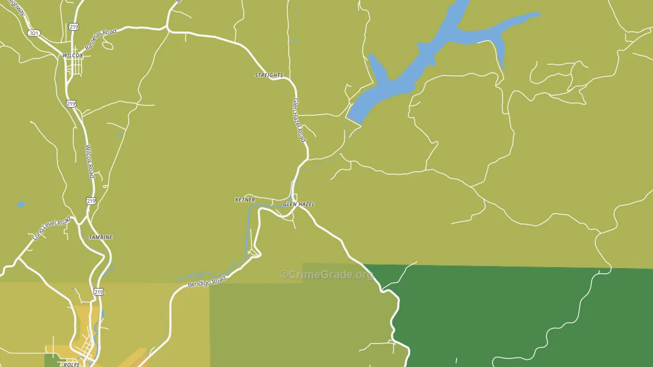 Glen Hazel, PA Map of Vandalism Rates
