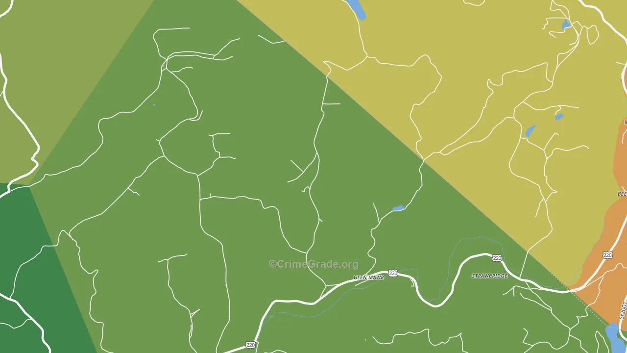 Glen Mawr, PA Map of Vandalism Rates