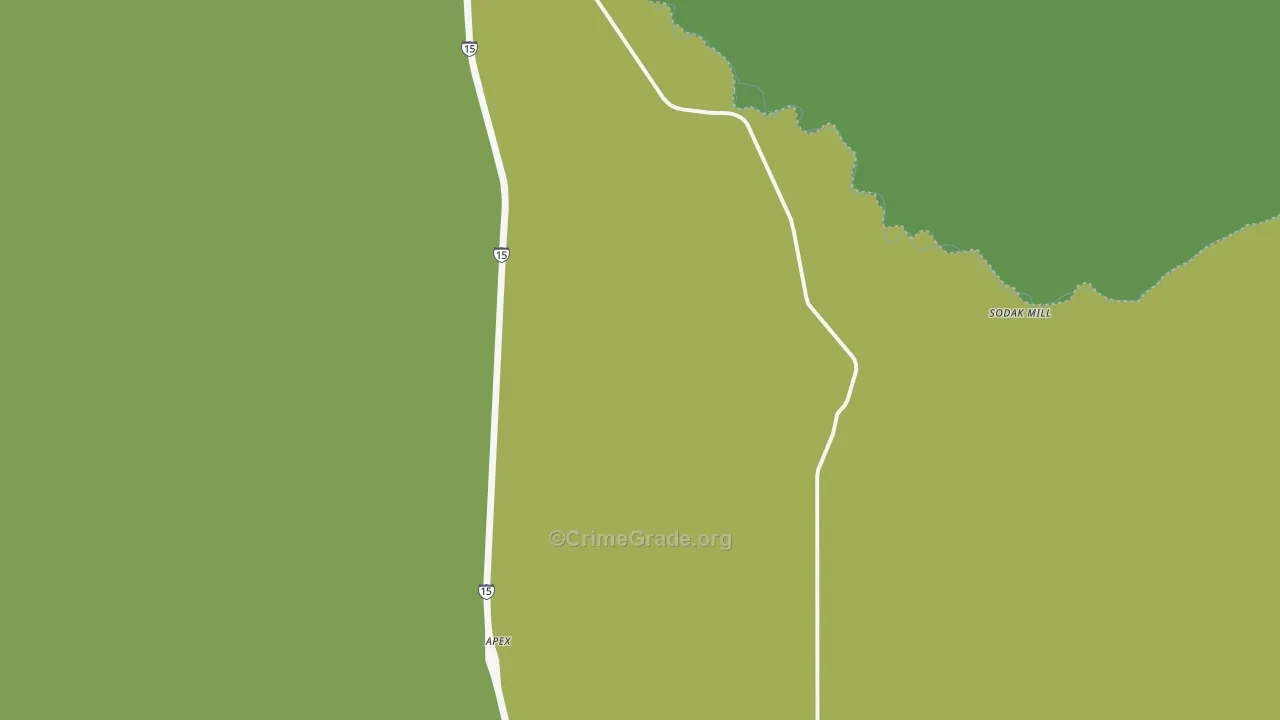 Glen, MT Map of Vandalism Rates