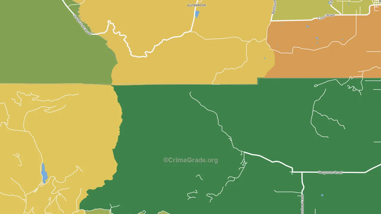 Glenbrook, OR Map of Vandalism Rates