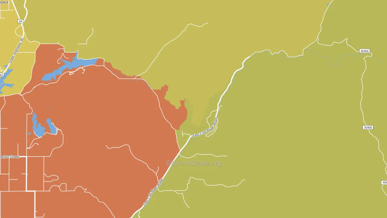 Glendale, ID Map of Vandalism Rates