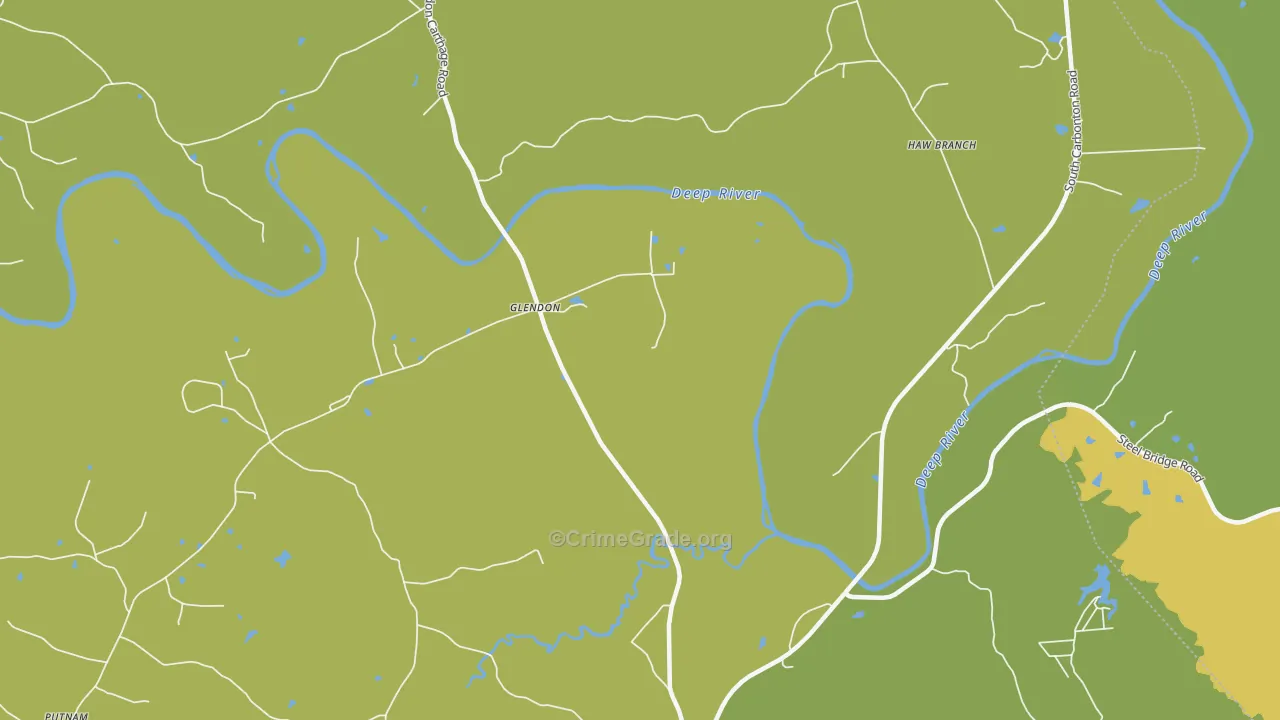 Glendon, NC Map of Vandalism Rates