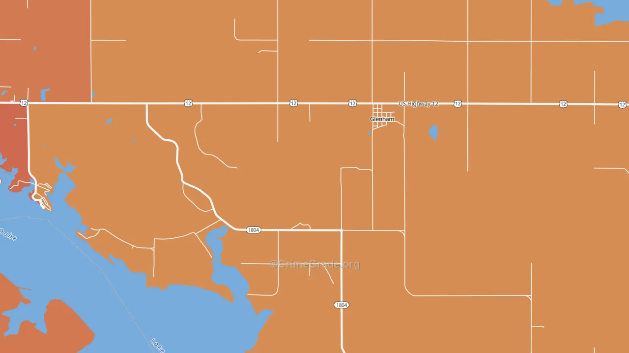 Glenham, SD Map of Vandalism Rates