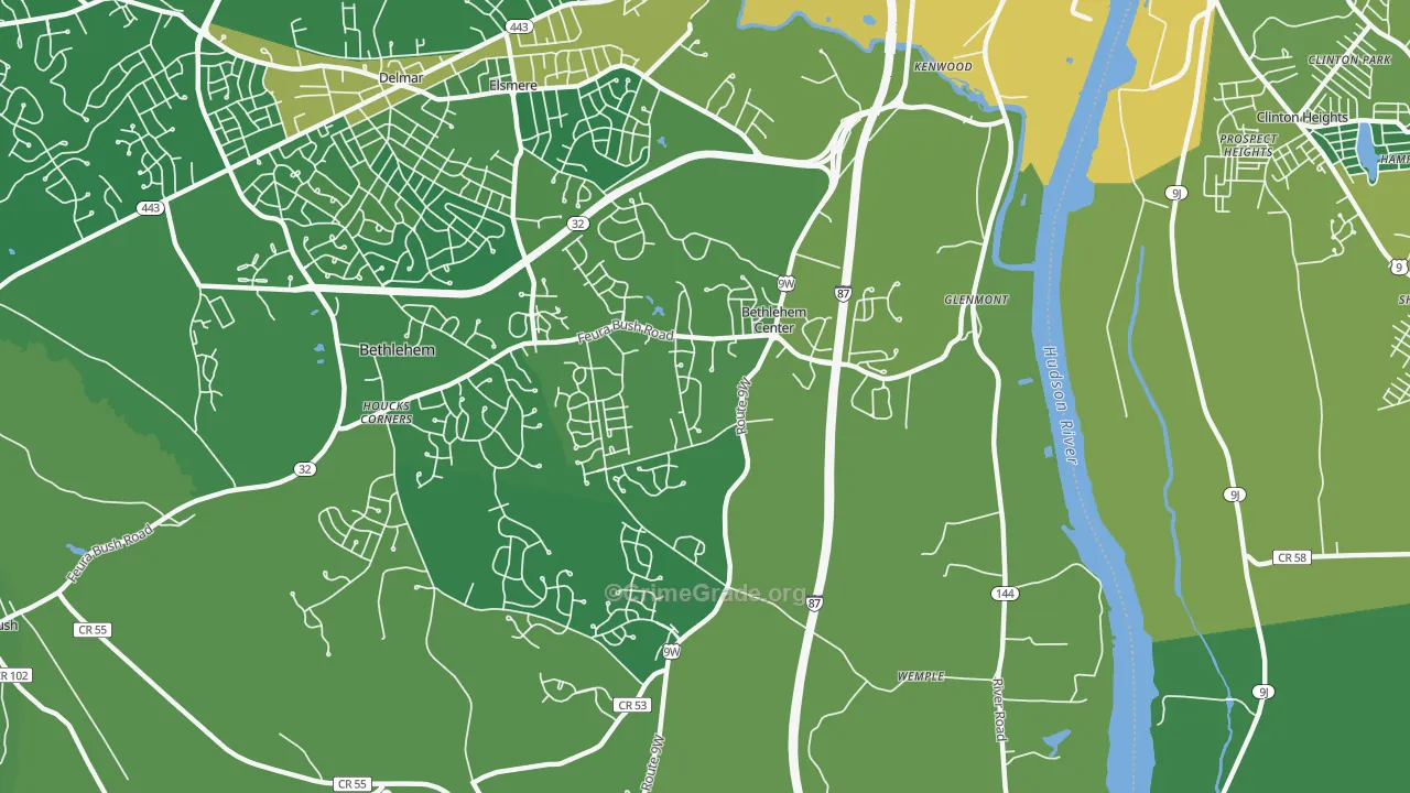 Glenmont, NY Map of Vandalism Rates