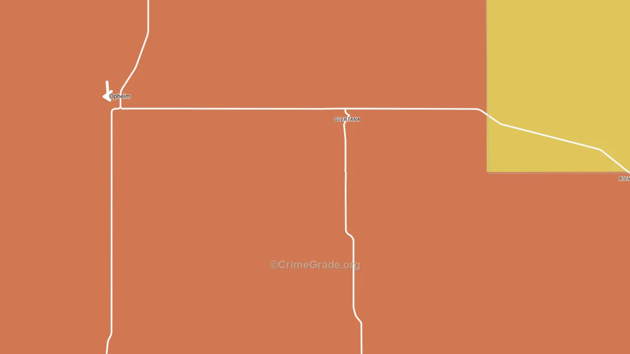 Glentana, MT Map of Vandalism Rates