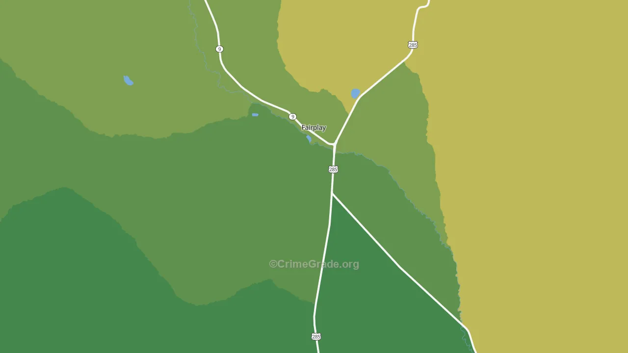 Glentivar, CO Map of Vandalism Rates