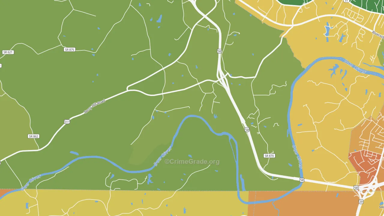 Glenwood, VA Map of Vandalism Rates