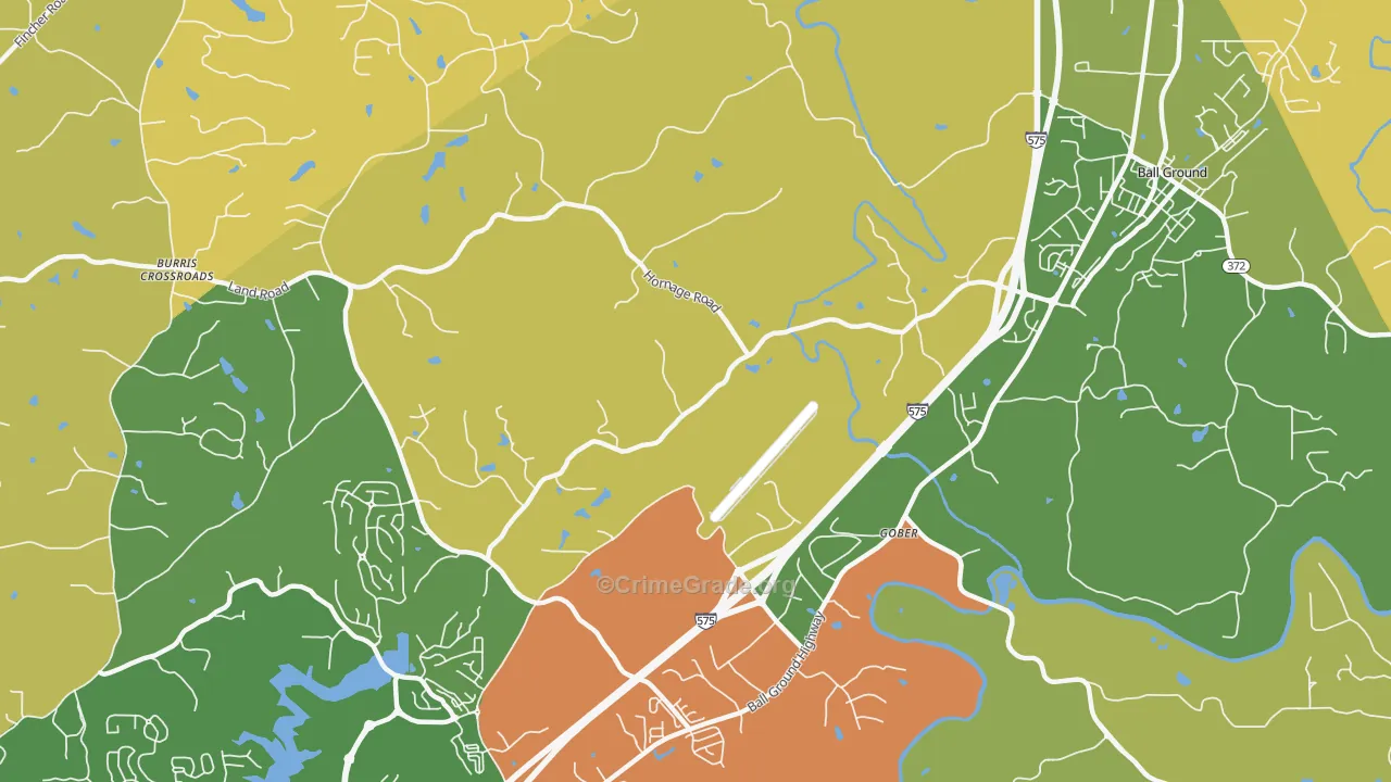 Gober, GA Map of Vandalism Rates