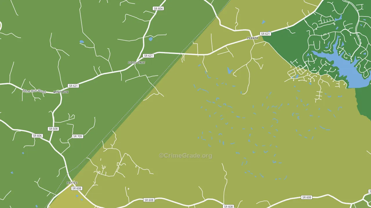 Gold Dale, VA Map of Vandalism Rates