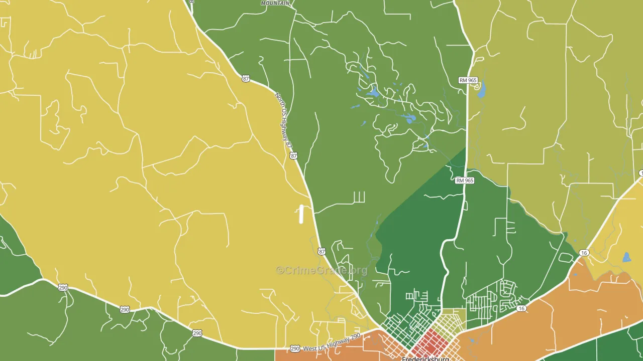 Gold, TX Map of Vandalism Rates