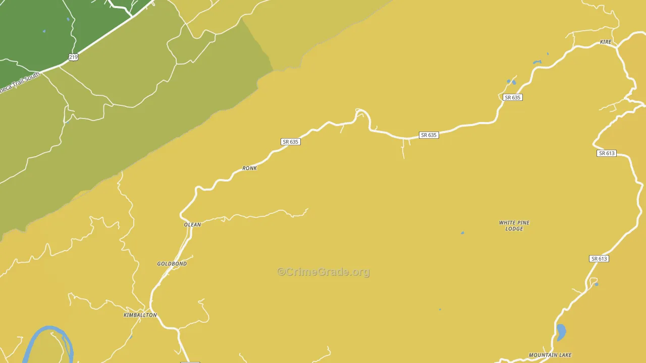 Goldbond, VA Map of Vandalism Rates