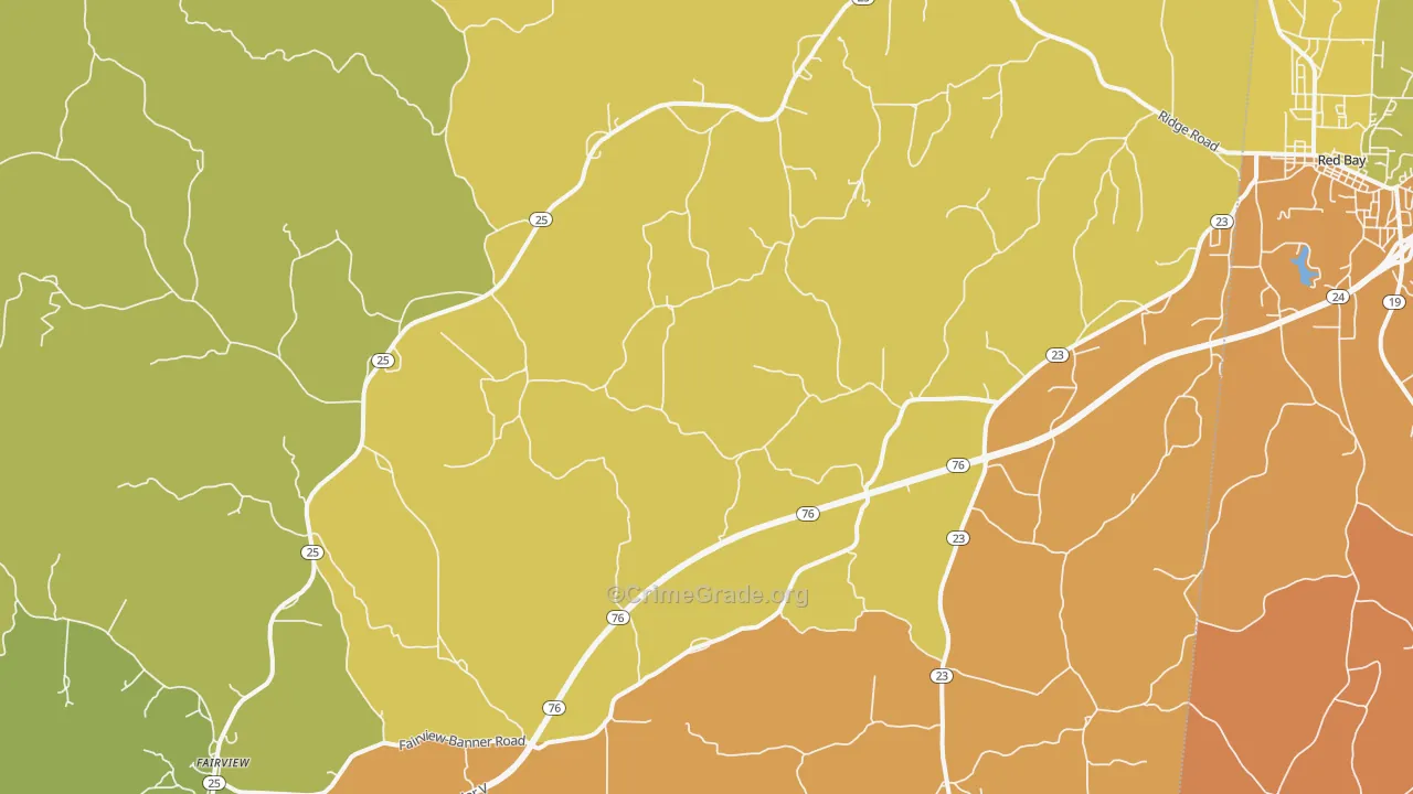 Golden, MS Map of Vandalism Rates