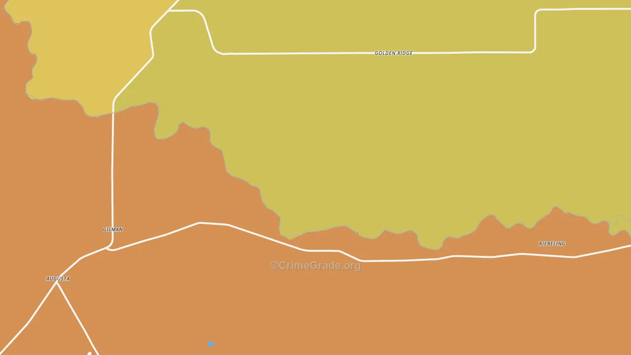 Golden Ridge, MT Map of Vandalism Rates