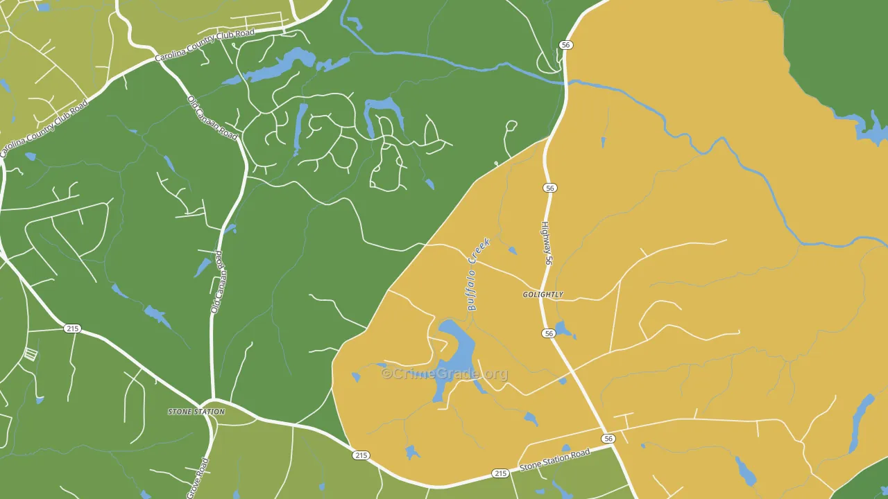 Golightly, SC Map of Vandalism Rates