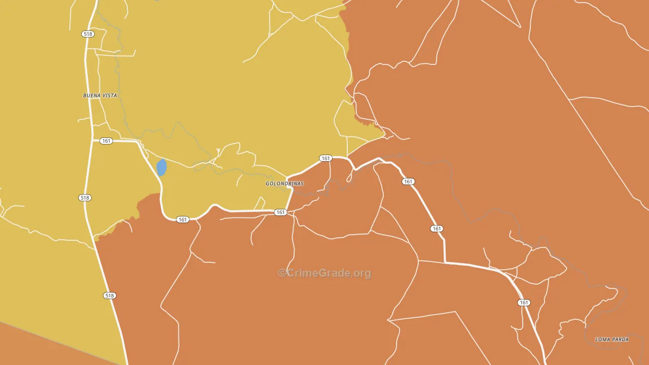 Golondrinas, NM Map of Vandalism Rates