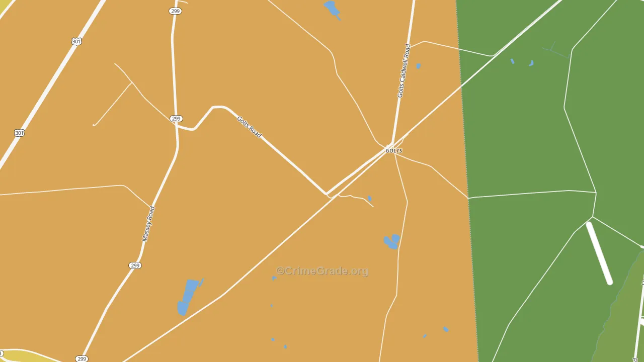 Golts, MD Map of Vandalism Rates