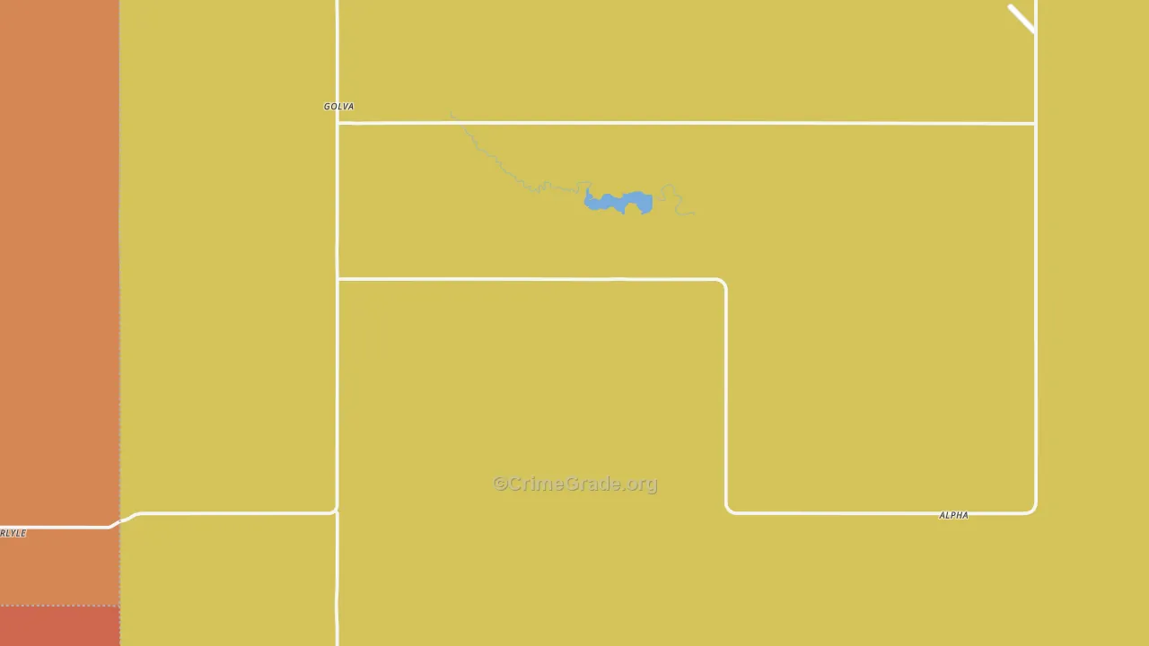 Golva, ND Map of Vandalism Rates