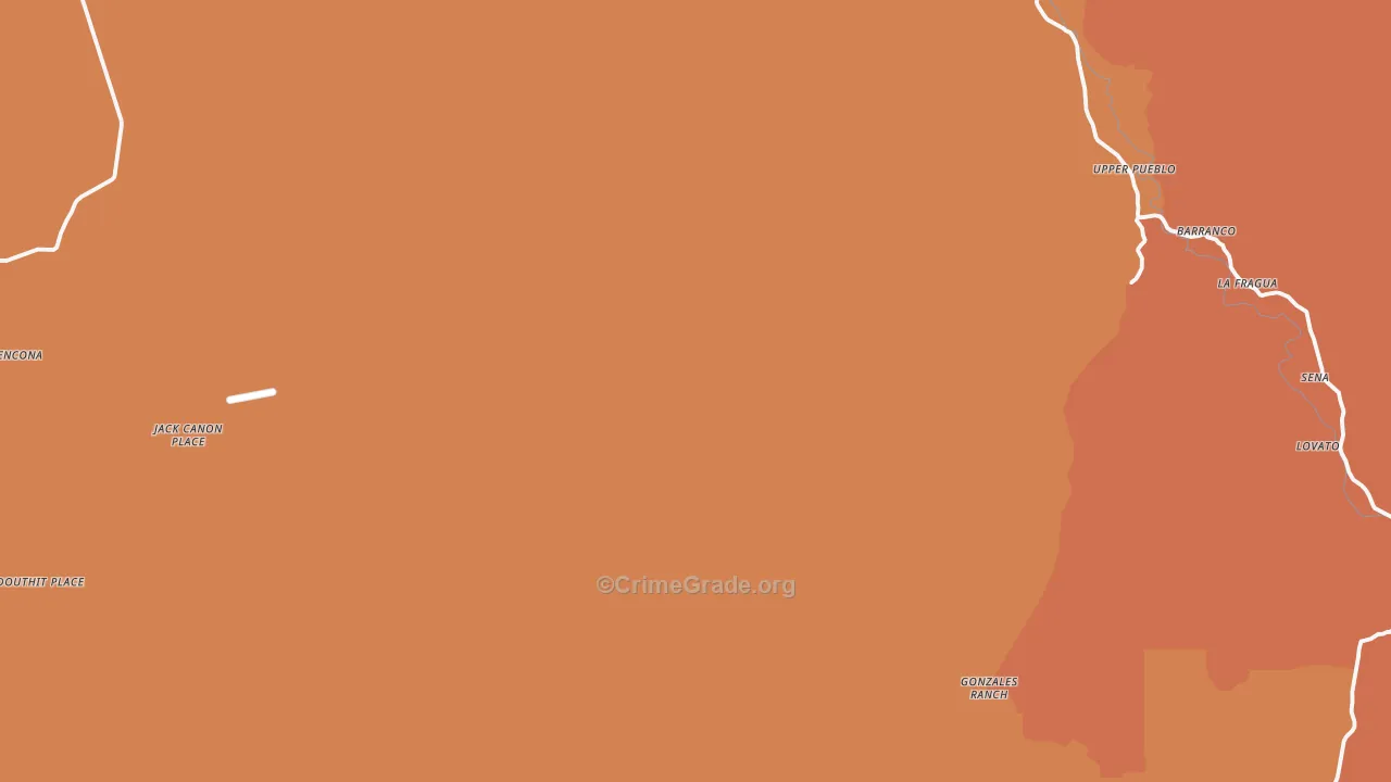 Gonzales Ranch, NM Map of Vandalism Rates