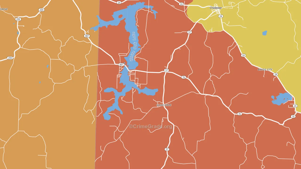 Good Hope, AR Map of Vandalism Rates